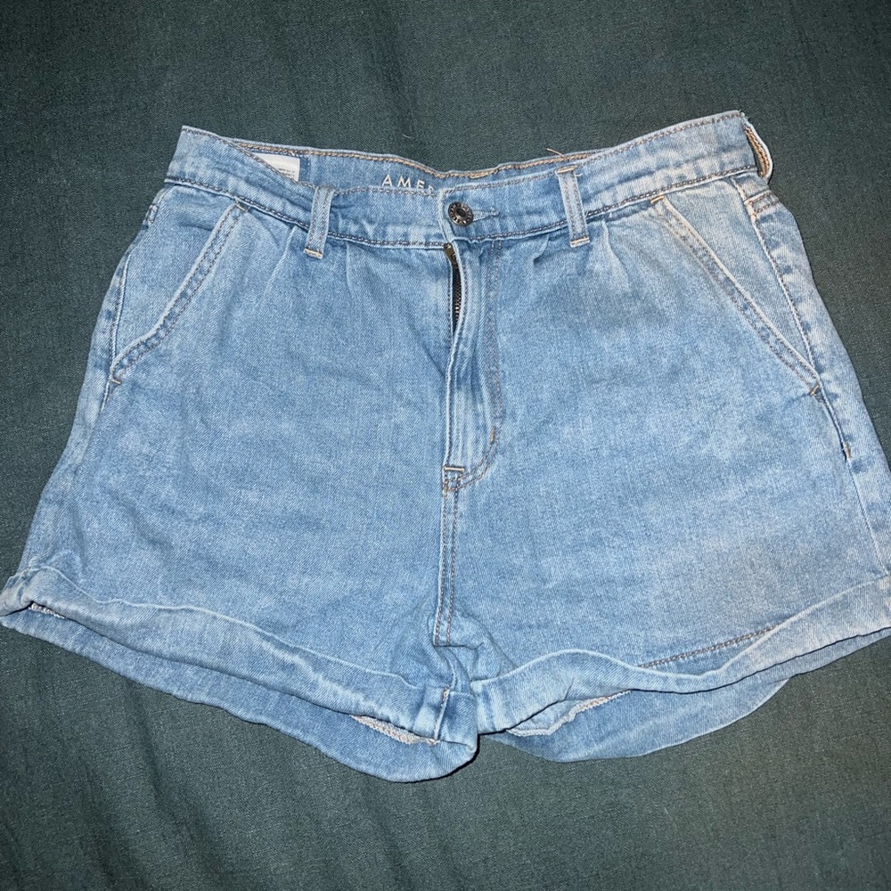 American Eagle Outfitters Blue Jean Shorts High-Waisted Vintage
